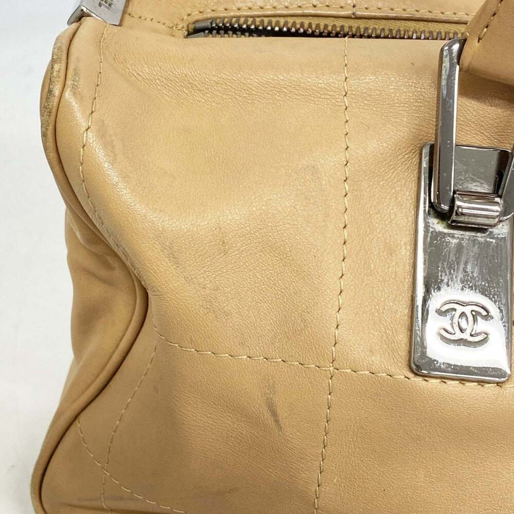 Chanel Chocobar Handbag, Beige Lambskin, Women's - Picture 8 of 12